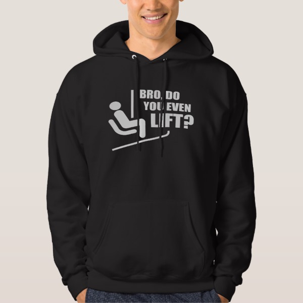 Bro, Do You Even Lift? Hooded Pullover